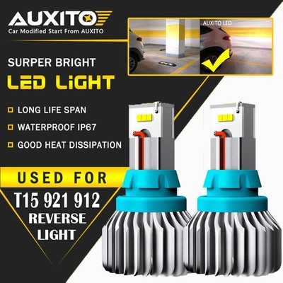 2x T15 921 912 Backup Reverse Light CSP Bulb LED Canbus 4000LM Spuer White EUO