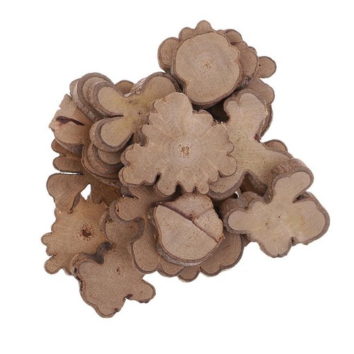 20Pcs Wood Log Slices Discs Irregular Tree Slice Wedding - Picture 2 of 5