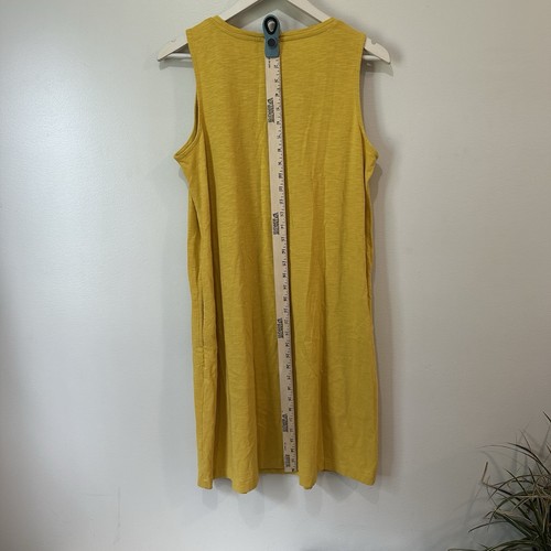 Vestido J. Jill Midi Amarillo Sin Mangas Plisado Bolsillos Talla Mediana Mínimo**NUEVO CON ETIQUETAS** - Imagen 11 de 13