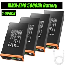 MMA-EM8 Rechargeable Battery Compatible with Trail Camera Moultrie Edge,2 PRO