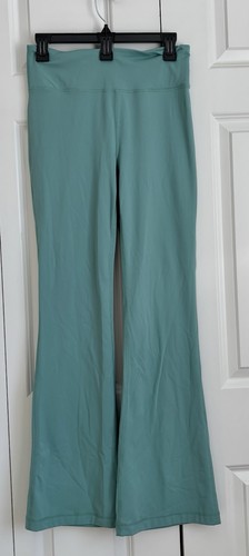 ID IDEOLOGY WOMENS YOGA FLARE LEG HIGH RISE SUPER SOFT UPF 50+ GREEN SIZE XS/S - Picture 1 of 8
