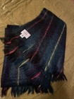 Avoca 70% Mohair 30% Pure Wool Throw Blanket Made in Ireland 70” x 56” Drk Color