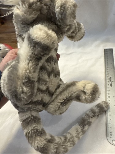 Jellycat Sacha Schneetiger klein 12 Zoll weiß grau Plüsch NICHT MEHR ERHÄLTLICH kein Pflegeetikett - Bild 23 von 23