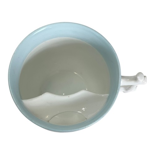 Antique Victorian Germany Mustache Teacup "Forget me Not" Hand Painted Floral - Picture 6 of 7