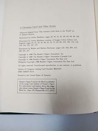 A Christmas Carol Charles Dickens Reader's Digest World's Best Reading Hardcover - Picture 9 of 14