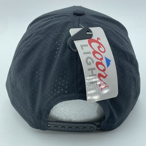 COORS LIGHT Golf Hat Black Neon Logo Rope Trim Adjustable Snapback Cap NEW - Picture 4 of 9