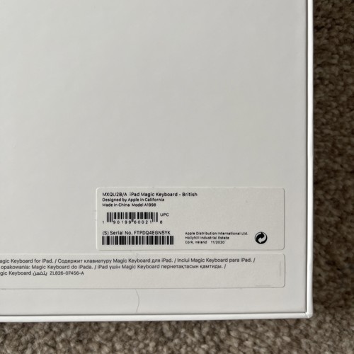 NUR LEERKARTON Apple iPad Magic Keyboard für iPad Pro 12.9 Gen 3/4/5/6 - Bild 9 von 11