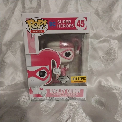 Funko Pop! Vinyl: DC Universe - Harley Quinn (Pink) (Diamond Glitter) - Hot...