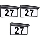 3 Sets Address Numbers Solar Powered Numbers Lamp for Outside