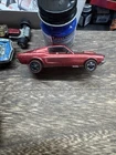 Vintage Hot Wheels Redline Red 1968 Custom Mustang White Interior HTF