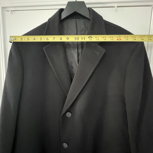Saks Fifth Avenue Loro Piana Men’s Wool Coat Size XL Black - Picture 9 of 11