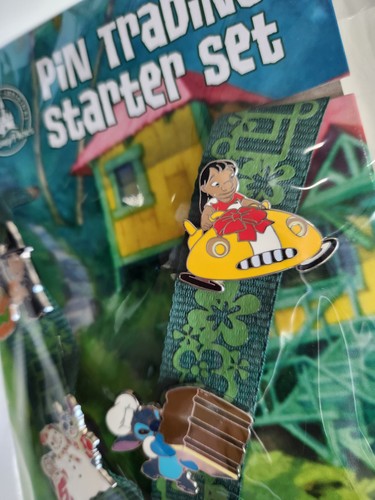 Disney Lilo & Stitch Pin Trading Starter Set Landyard 2014 Pin Set New Halloween - Picture 10 of 15