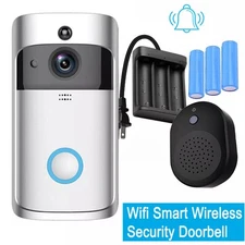 Security Doorbell Wireless Bell Kit Smart Phone Intercom Suitable For Families