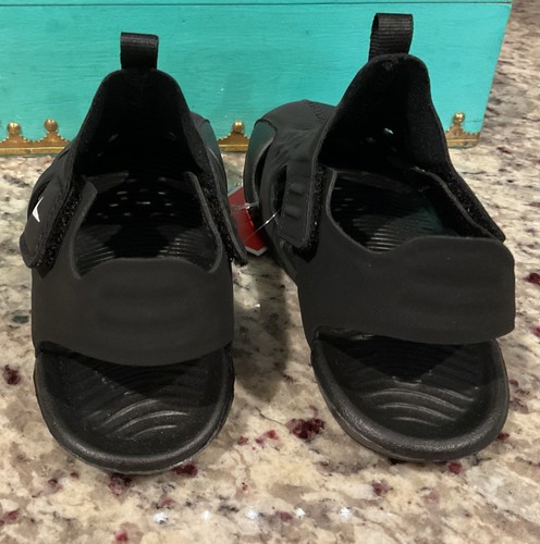 NIKE Sunray Protect 2 Sz 10 c T Sandals 943827-001 Black MSRP $36 - Picture 4 of 6