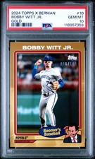 2024 Topps x Chris Berman Boomer's Baseball Gold /149 Bobby Witt Jr PSA 10 GEM