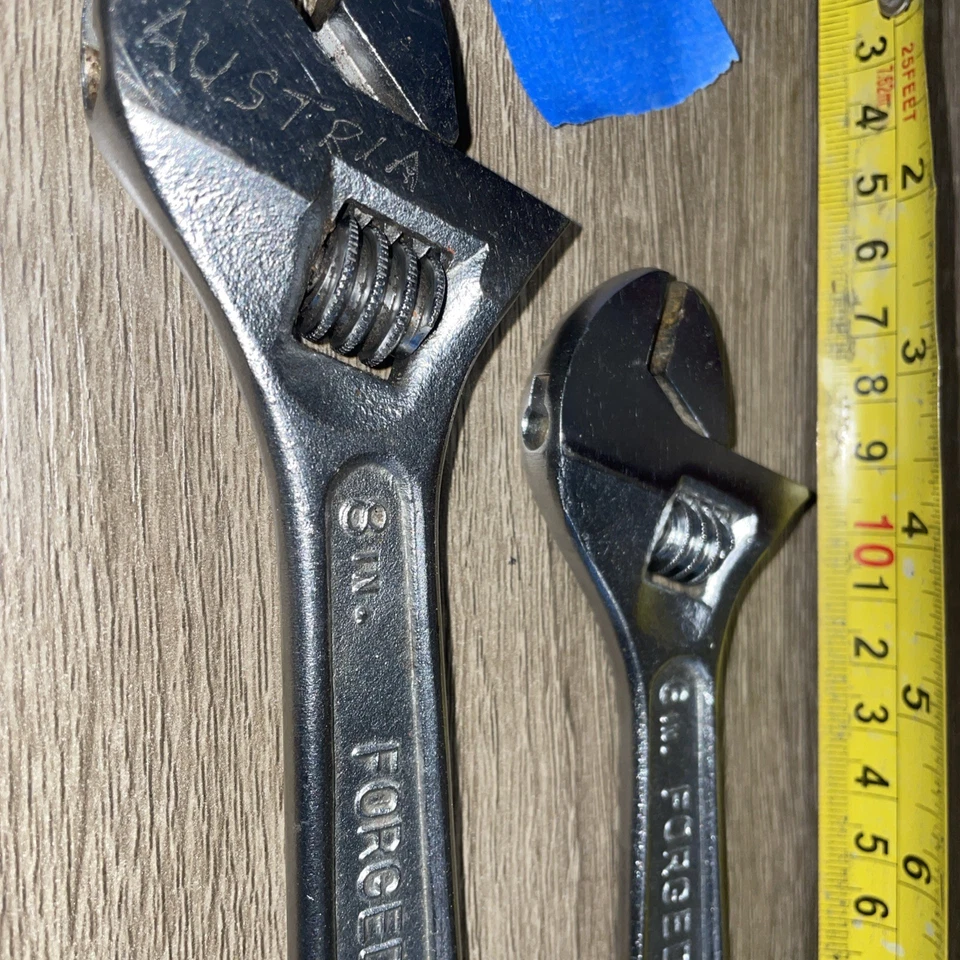 VINTAGE CRAFTSMAN USA ADJUSTABLE WRENCH SET 10", 8" & 6" - 44602, 44603 & 44604 - Image 3 of 4