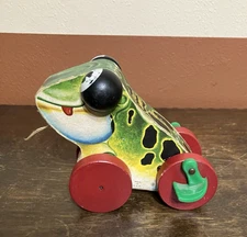 Fisher Price Toys #450 Jolly Jumper Frog Pull Toy