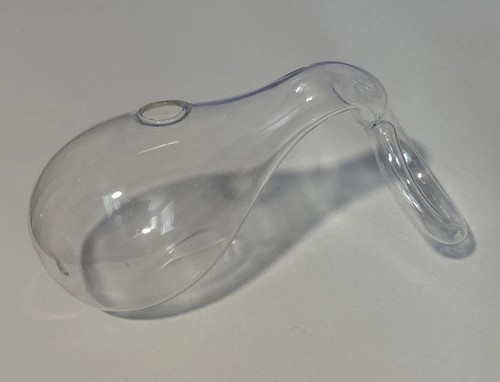 Hand Blown Studio Art Clear Glass Hanging Glass Vase Propagation Bottle Neck - Picture 14 of 20