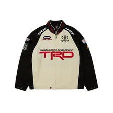 HUF x Toyota TRD Podium Racing Jacket White Black