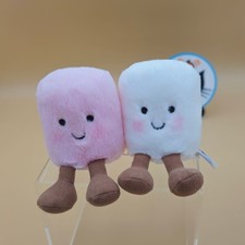 Jellycat Amuseables Pink  White Marshmallows - AUTHENTIC - NEW WITH TAGS