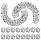 50 Pcs Elastic Reusable Aluminum Foil Food Insulation Bowl Covers