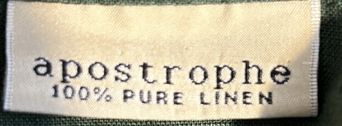 Top Apostrophe Mujer 100% Lino Bordado Botón Talla 10 Costero Verano Verde - Imagen 4 de 6