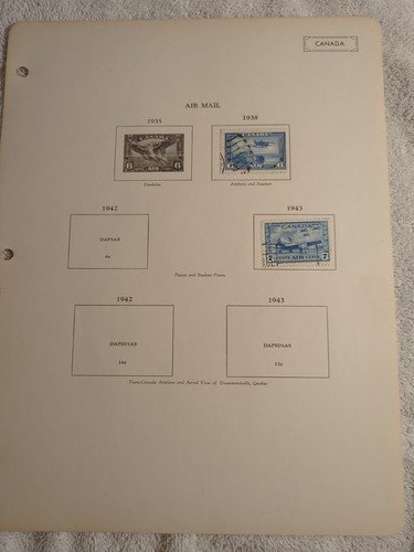 Antique Lot Of 19 Canadian Stamp Album Pages - Picture 19 of 19