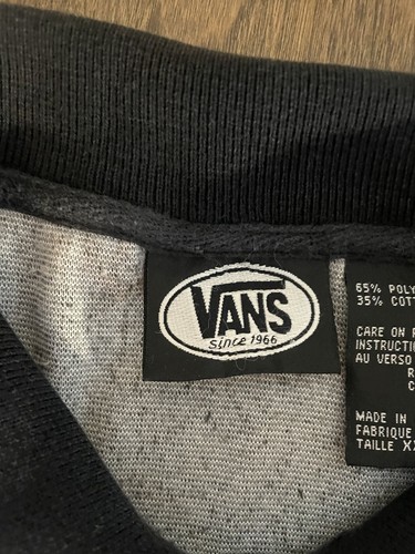 Suéter Camisa Vintage VANS Terciopelo Pullover Manga Larga 1/4 Cremallera Bolsillo Para Hombre XXL - Imagen 15 de 19