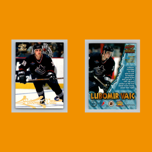 Vancouver Canucks Lot 7 Hockey Cards Pacific Paramount Pavel Bure NM Hockey NHL - Picture 8 of 9