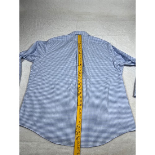 Camisa de vestir Lauren Ralph Lauren de tela elástica calce regular azul 2XL - Imagen 6 de 6