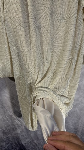 jessica howard formal plus dress Gold With Shine Long Sleeve Round Neck S-16 - Picture 11 of 13