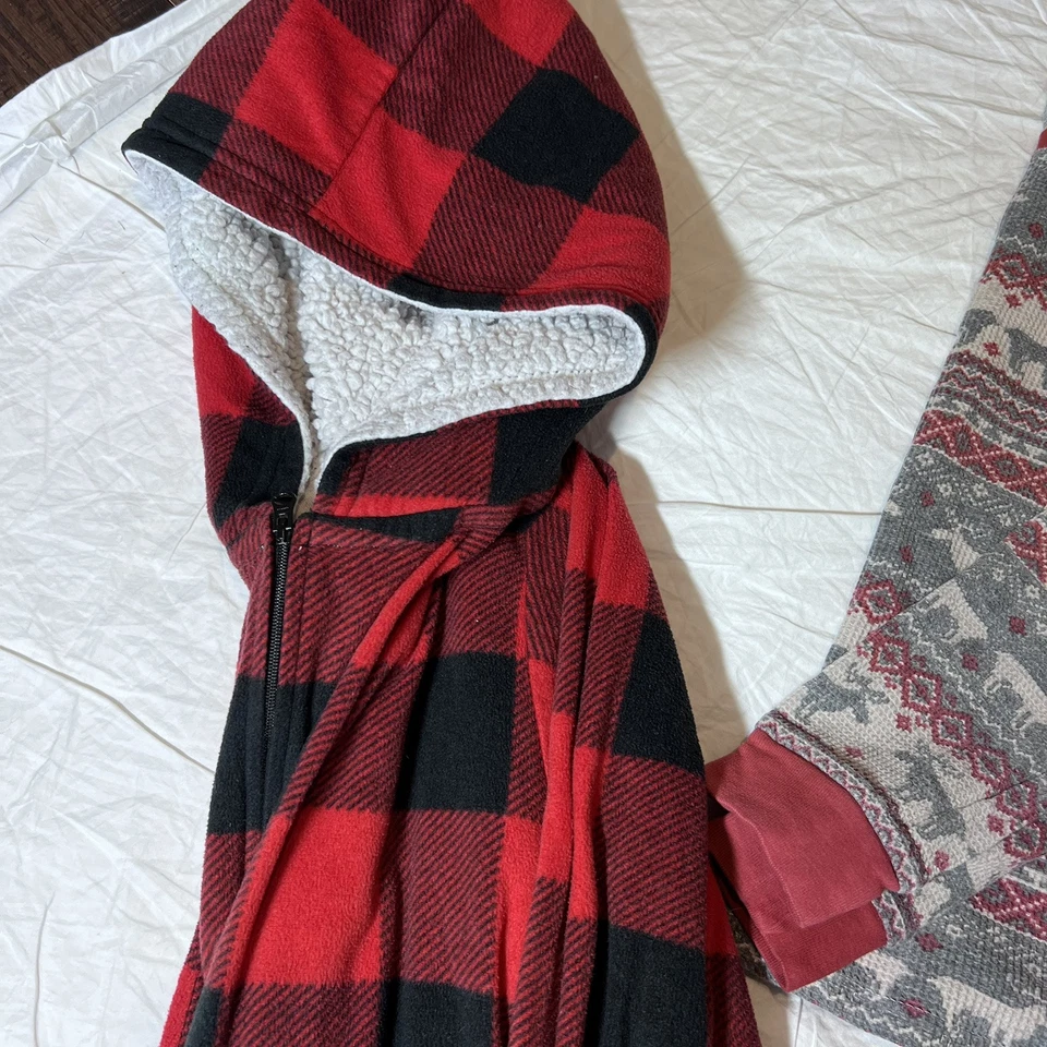 Niños XL X-Large Lote de 3 Pijamas Polar Térmicos Separados Pantalones de Una Pieza 14 Foto 4 de 4