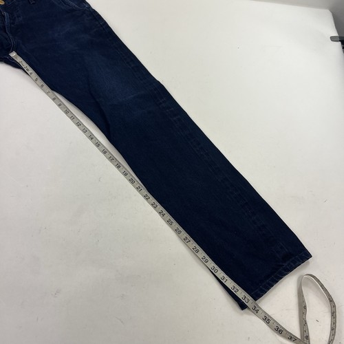 Pantalones chinos de mezclilla 3Sixteen con ribete azul índigo botón mosca talla 32x34 - Imagen 10 de 11