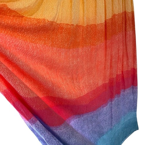 Maxi abito bohemien Anthropologie Carla settimane tramonto sole taglia small boxCK - Foto 6 di 8