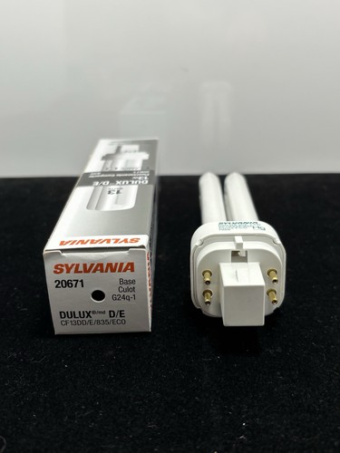 ⚡️6 Pack⚡️ Sylvania Dulux D/E Compact Fluorescent CF13DD/E/835/ECO 13W 20671 - Picture 3 of 5