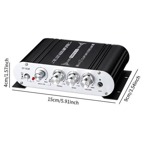 Mini Audio Power Amplifier Stable Audio Amp for Car Speakers Computer Phone - Picture 4 of 5