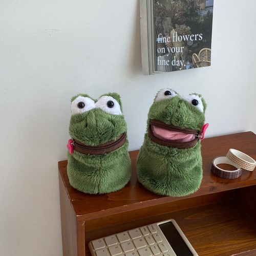 Frog Coin Purse Plush Storage Bag Creative Earphone Bag - Picture 7 of 10