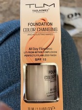 FOUNDATION Make-up.  TLM SPF 15 1 Fl Oz Changing Skin Color