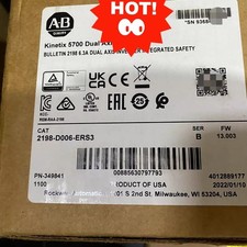 New Factory Sealed 2198-D006-ERS3/B Kinetix 5700 Dual Axis Inverter 2198D006ERS3