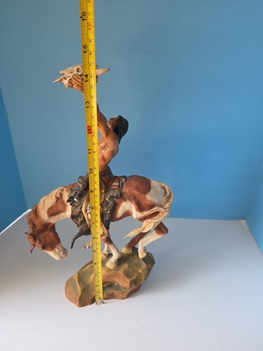 Franklin Mint Prayer Healing Spirit Sculpture Statue Buck McCain Native American - Picture 8 of 14