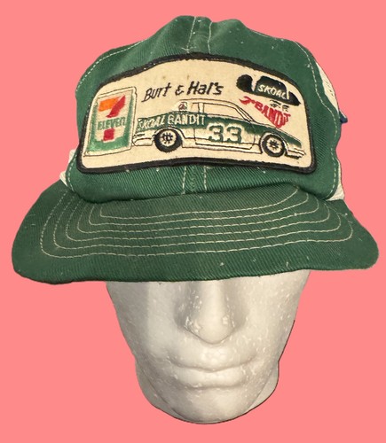 Burt & Hal's Skoal Bandit 7 Eleven Mesh Trucker Patch Mütze #33 Vintage 1990er