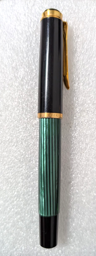 Pelikan Souverän Schreibset Grün/Schwarz/Gold in Pelikan-Etui 80er - Picture 5 of 23
