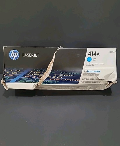 Cartuccia toner ciano originale HP 414A - W2021A - nuova *SCATOLA AMMACCATA* - Foto 1 di 5