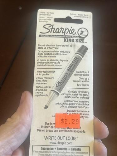 Vintage Sharpie Sanford Marker King Size gekrempelt rote Farbe SMELLY 2007 Menge 4 - Bild 7 von 9