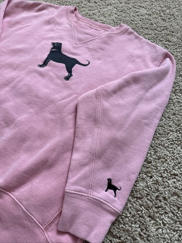 The Black Dog Kids Pink Crew Sweatshirt Size Large - Picture 2 of 5