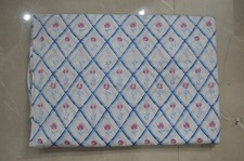 NO TARRIF CHARGES 100 BF-2 Indian 1 Yard Hand Printed Floral Fabric 100 Cotton