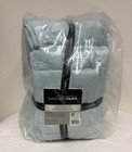 MADISON PARK Signature Towel Set 1000 GSM 100% Soft Cotton in Sky Blue (6-Piece)