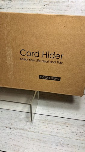 Cord Hider, 200 in Cable Hider Cord Covers for Wires on Wall, Wire Covers - Afbeelding 4 van 5