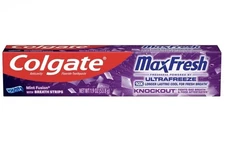 3 NEW Colgate MaxFresh w/whitening toothpaste knockout mint fusion 1.9oz ea