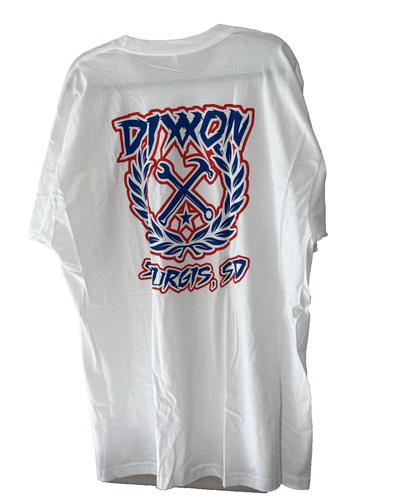 Dixxon Mens T Shirt Size 2XL Short Sleeve White Red Blue Graphic Sturgis SD - Picture 4 of 8